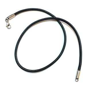 SILPADA Necklace Black Leather 3mm 16” Cord ONLY N1128 V.GOOD CONDITION
